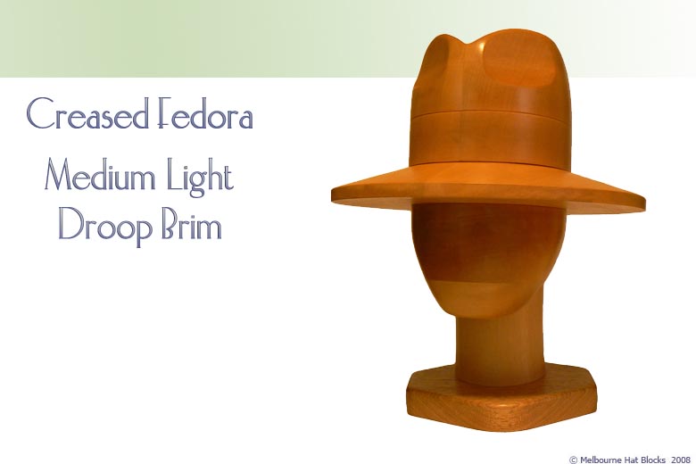 Creased Fedora + Medium Light Droop